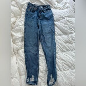 Topshop mom jeans size 25